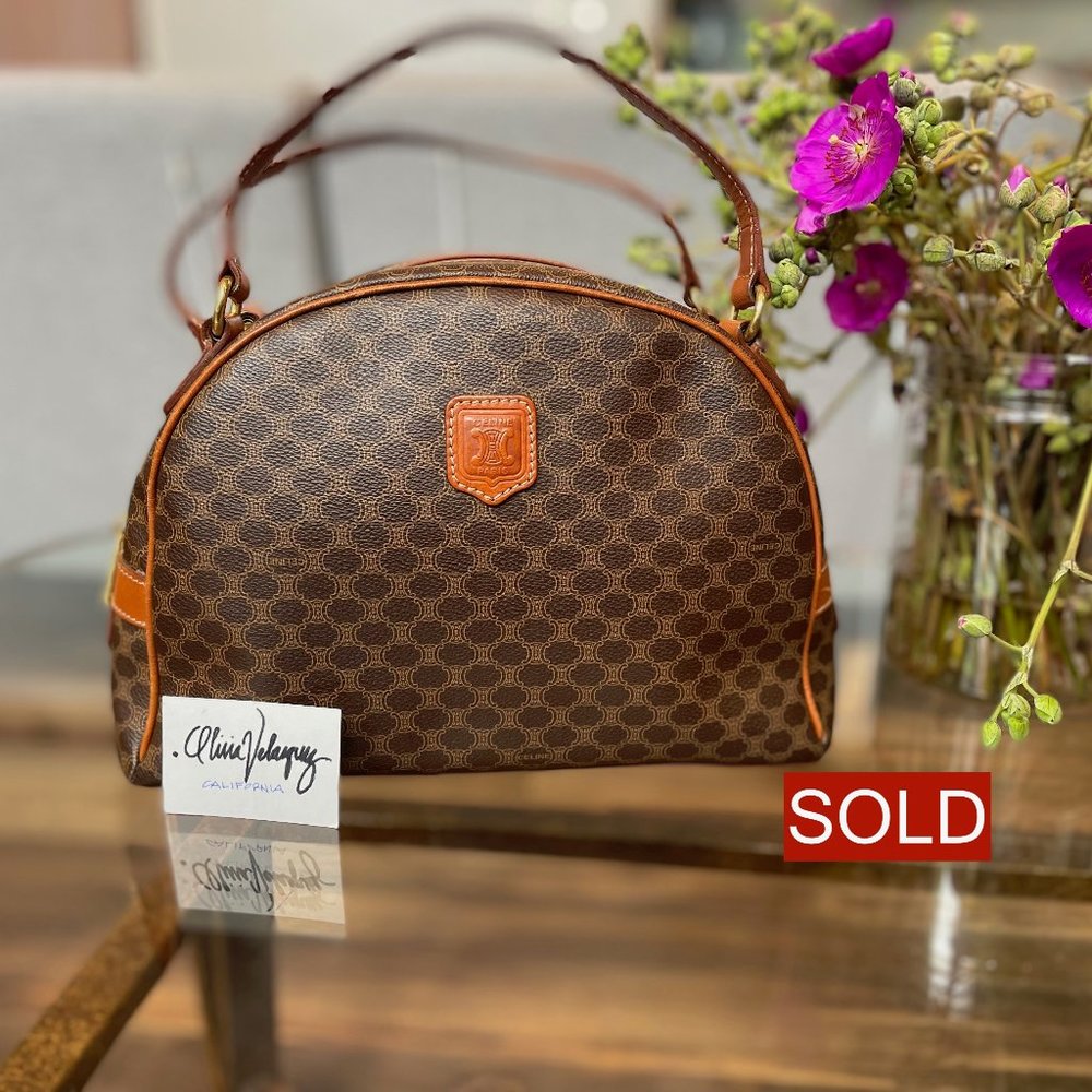 RARE Vintage Celine Macadam Handbag